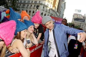 Justin Timberlake with Fans