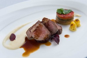 Elements_Grilled Lamb Loin with ratatouille tartlet, gobo, ginko nuts and thyme jus_2