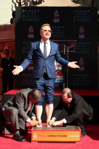 Sir Kenneth Branagh Handprints and Footprints Ceremony at the TCL Chinese Theatre, Los Angeles, CA, USA - 26 October 2017
