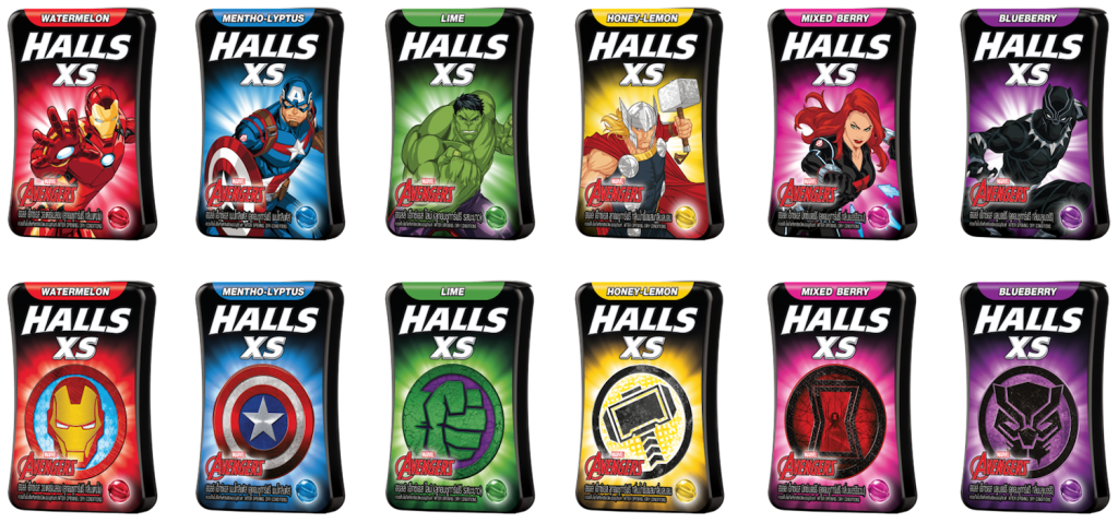All Packs_Halls XS Marvel