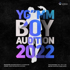 YG”MM BOY AUDITION 2022 SQUARE