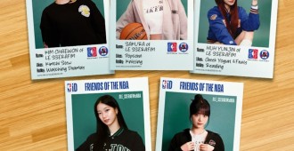 LE SSERAFIM NBA ID Polaroid Collage