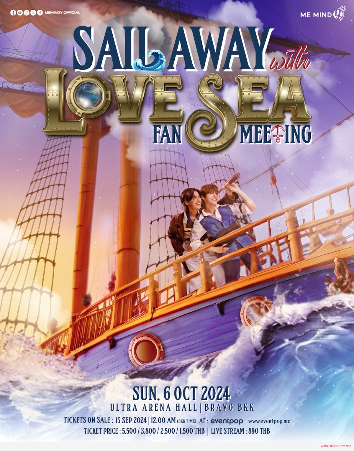 Poster Sail Away with Love Sea Fanmeeting in BANGKOK